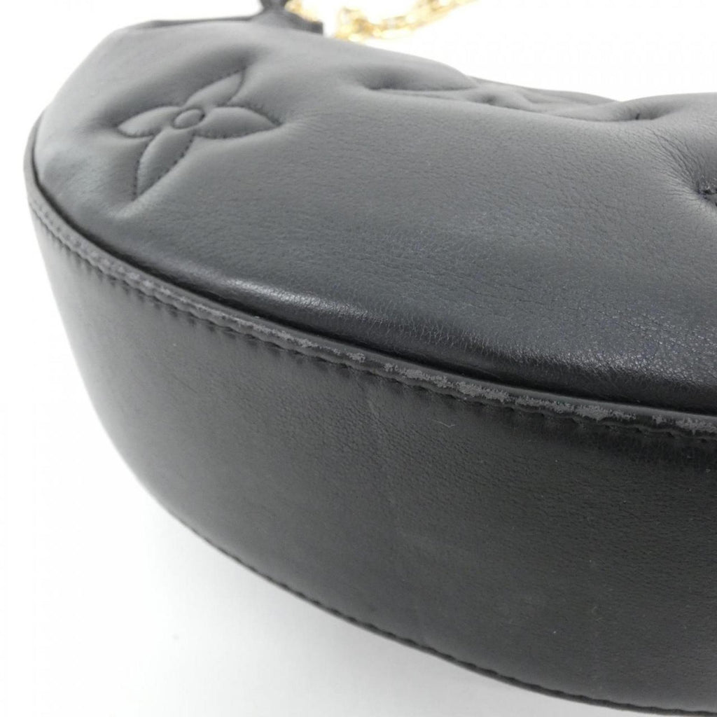 Louis Vuitton Black Leather Shoulder Bag (Pre-Owned)