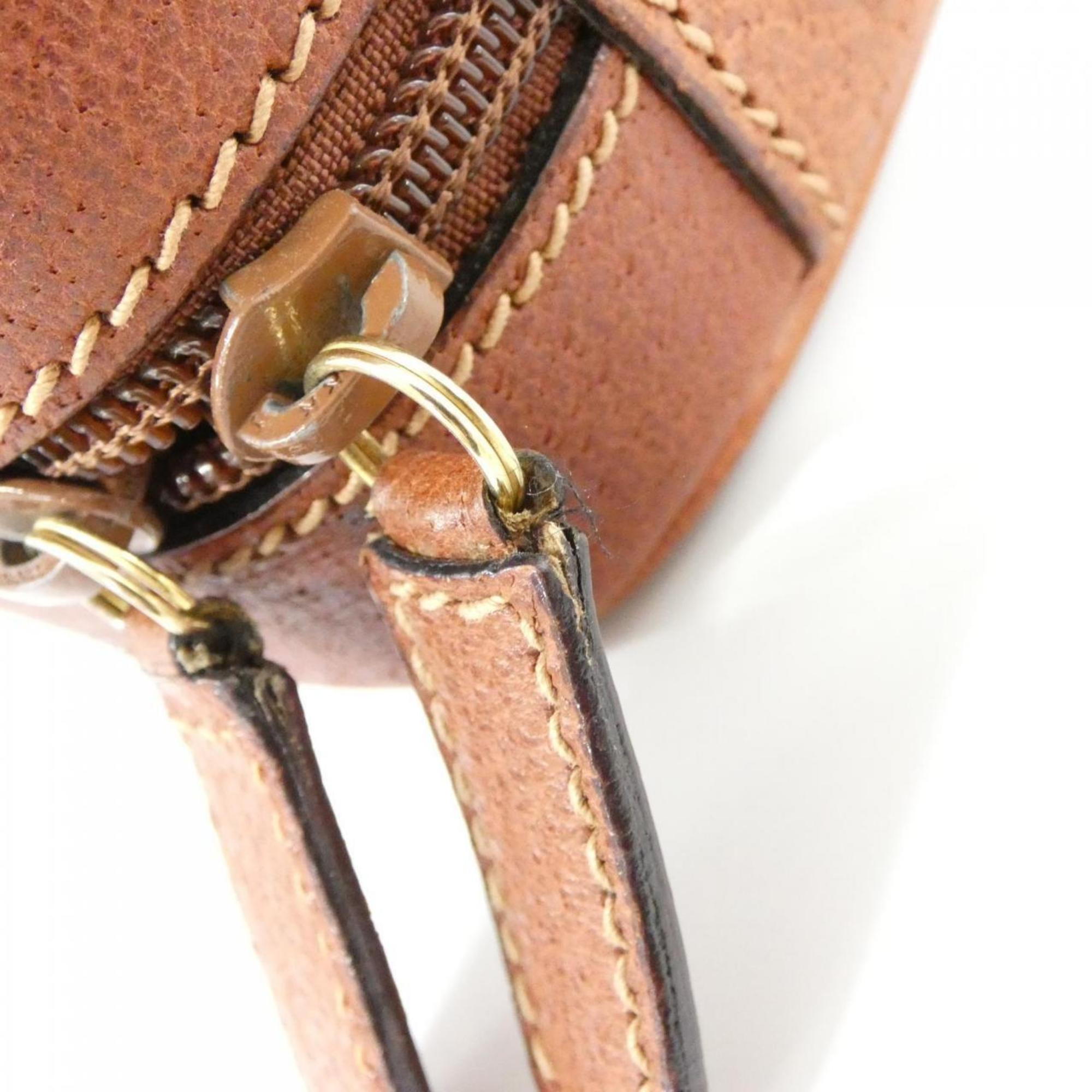 Gucci Brown Leather Handbag (Pre-Owned)