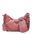 Prada Pink Leather Handbag Pouch Shoulder Bag (Pre-Owned)