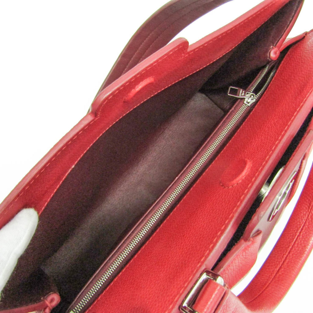 Louis Vuitton Astrid Handbag Leather Red Leather Handbag (Pre-Owned)