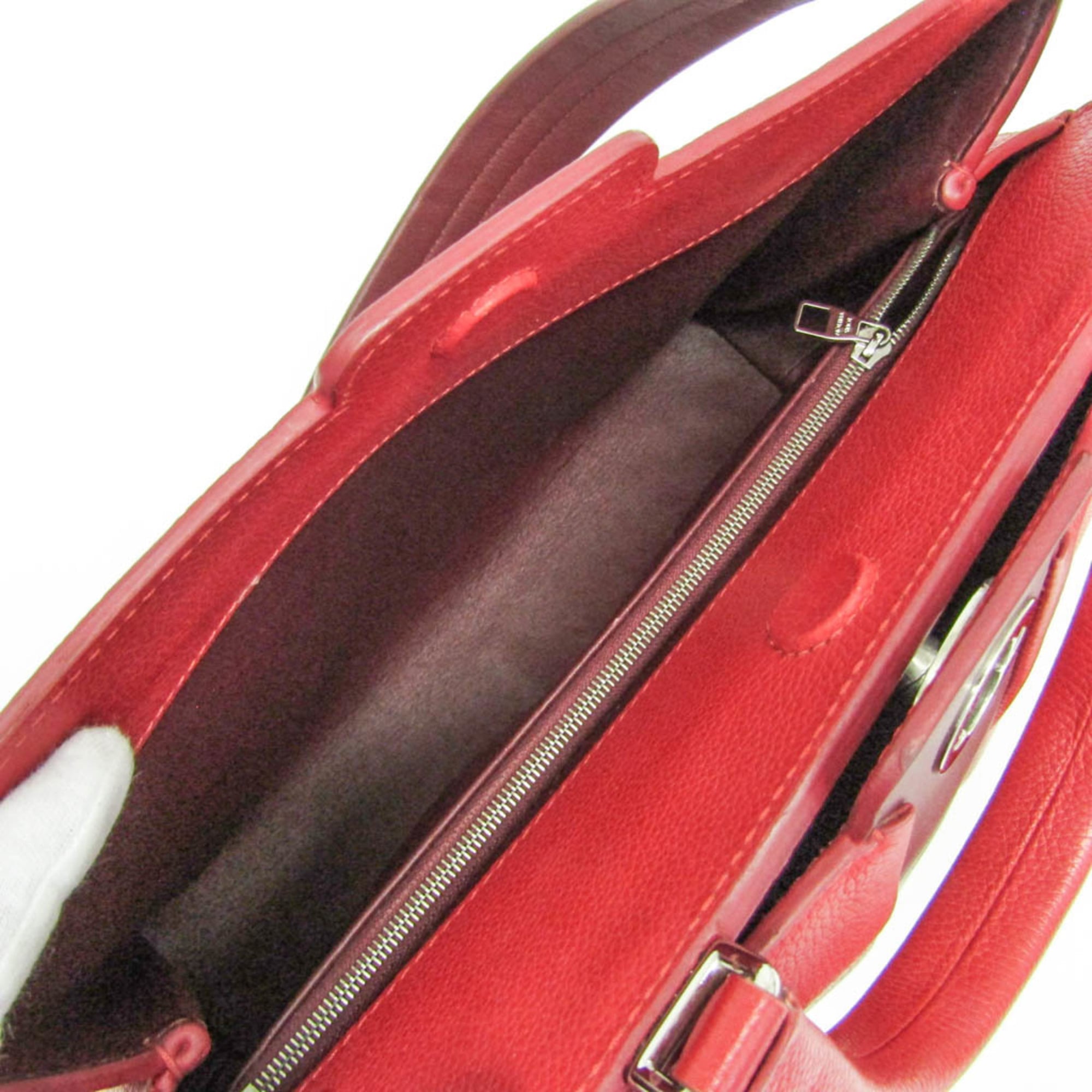 Louis Vuitton Astrid Handbag Leather Red Leather Handbag (Pre-Owned)