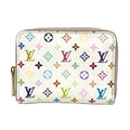 Louis Vuitton Monogram Multicolore Litchi White Monogram Multicolore Coin Purse/Coin Case (Pre-Owned)