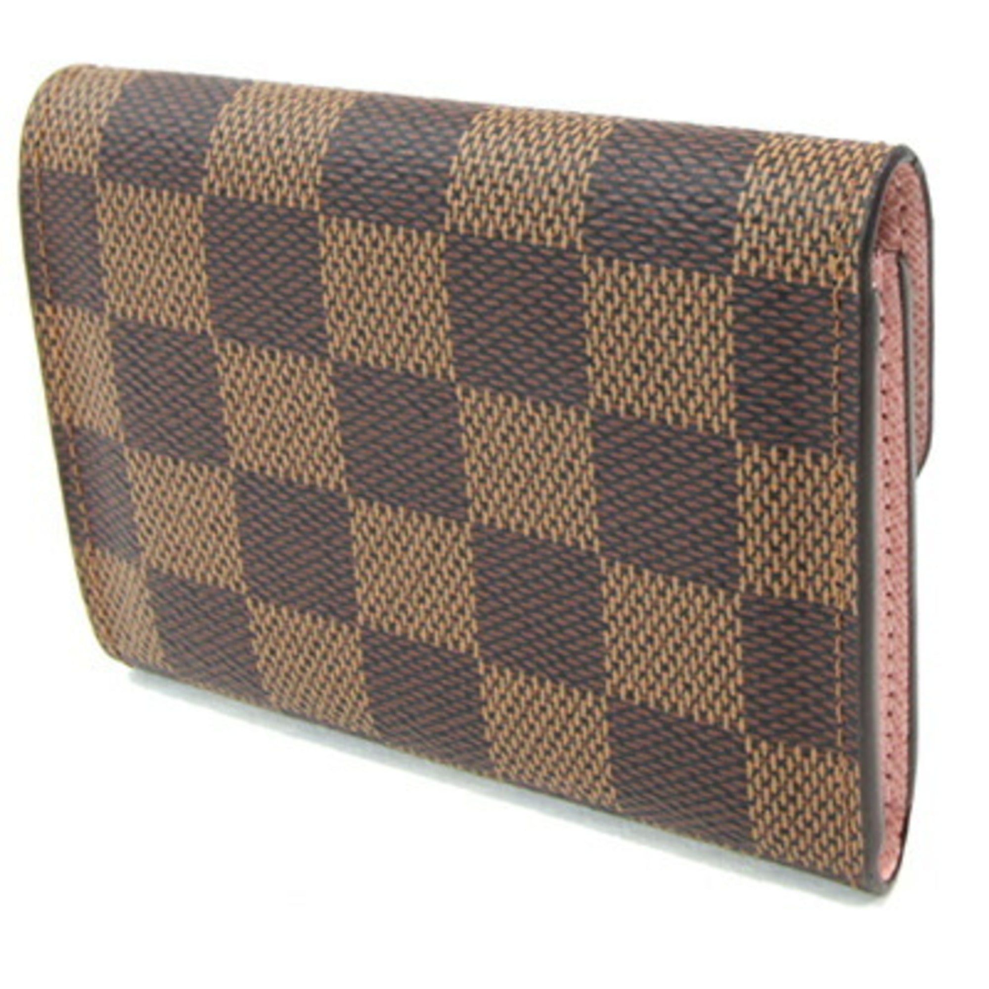 Louis Vuitton Damier Canvas Rose Ballerine Coin Purse/Coin Case (Pre-Owned)