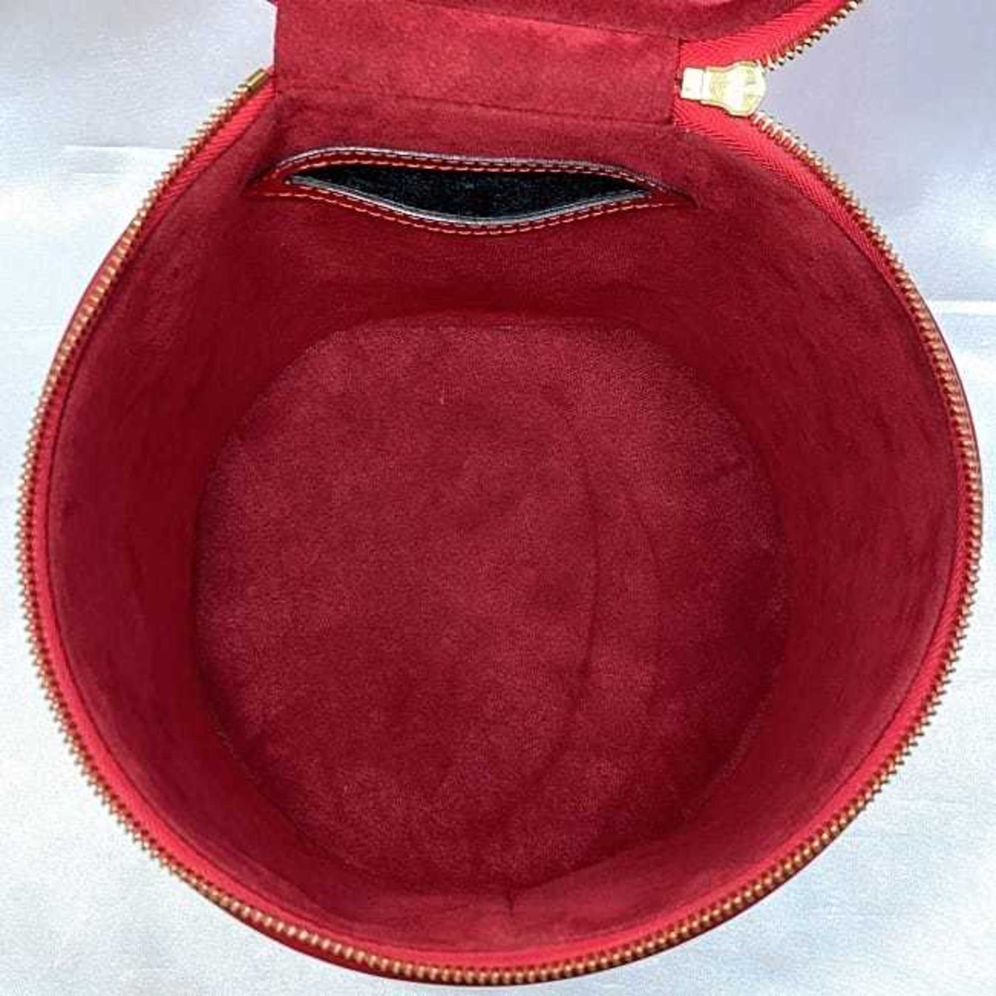 Louis Vuitton Castilian Red Epi Leather Handbag Vanity Bag (Pre-Owned)