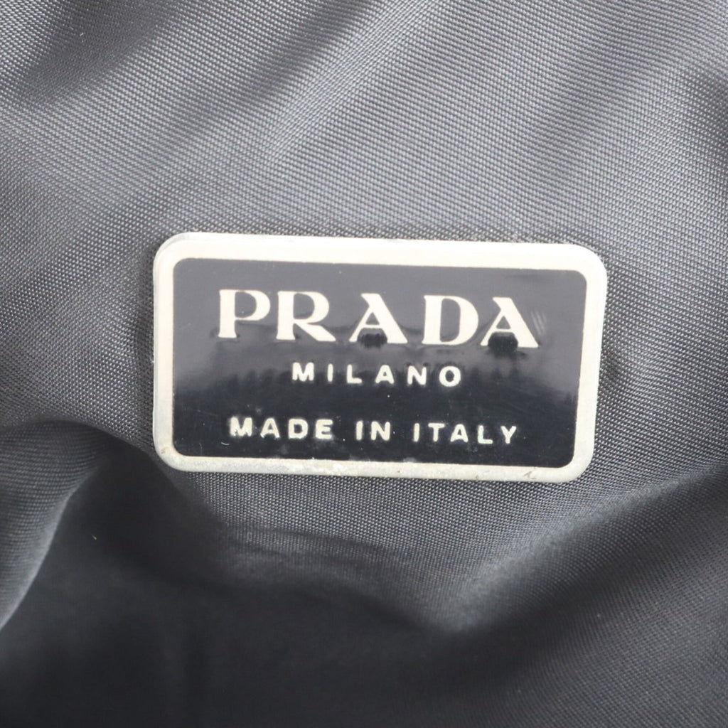 Prada Black Nylon Leather Shoulder Bag (Pre-Owned)