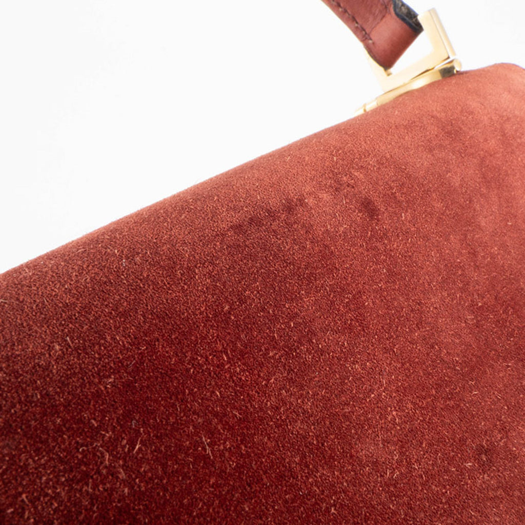 Gucci Brown Suede Handbag (Pre-Owned)