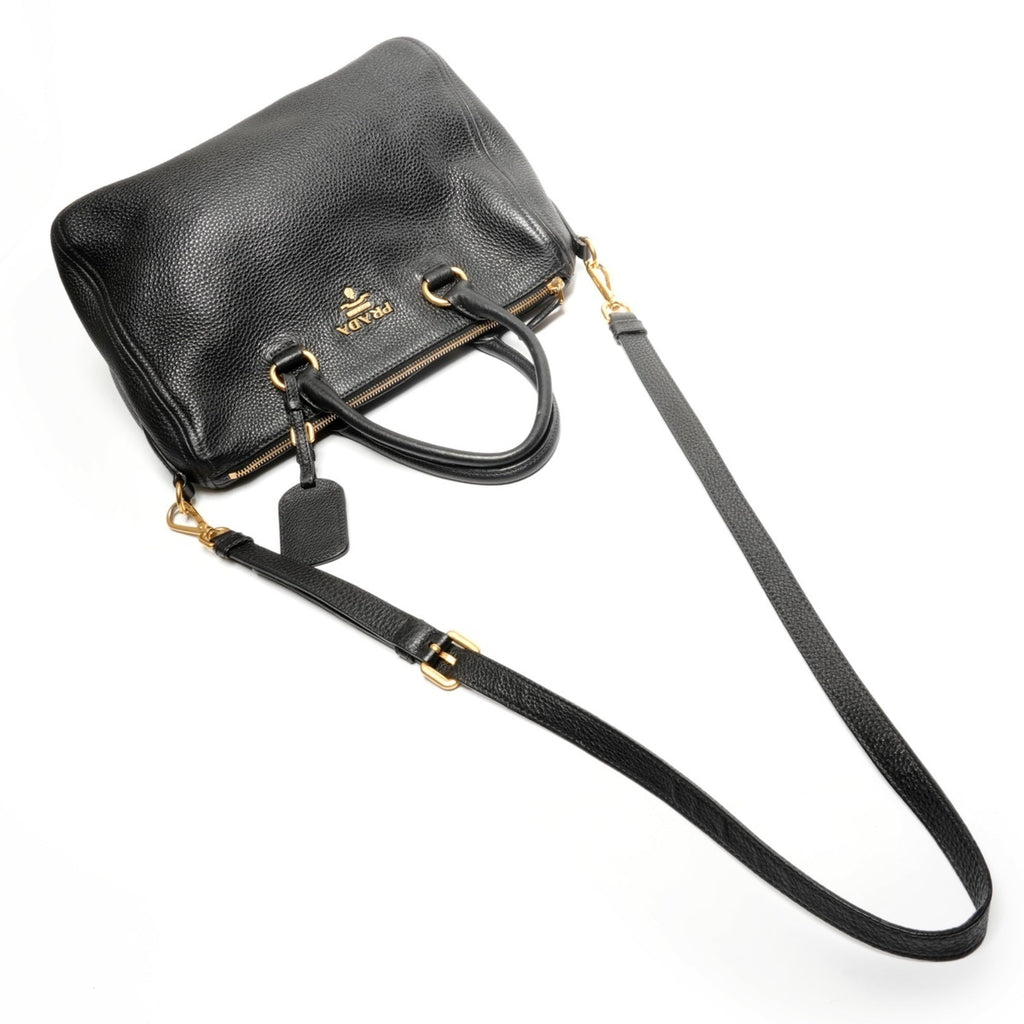 Prada Black Leather Handbag (Pre-Owned)