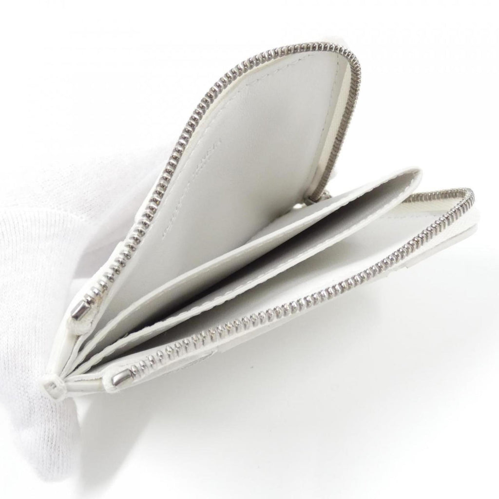 Bottega Veneta White Leather Wallet (Bi-Fold) (Pre-Owned)