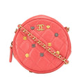 Chanel Red Color Leather Shoulder Bag (Pre-Owned)