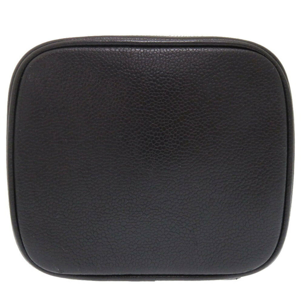 Chanel Black Grained Calfskin Handbag Vanity Bag (Pre-Owned)