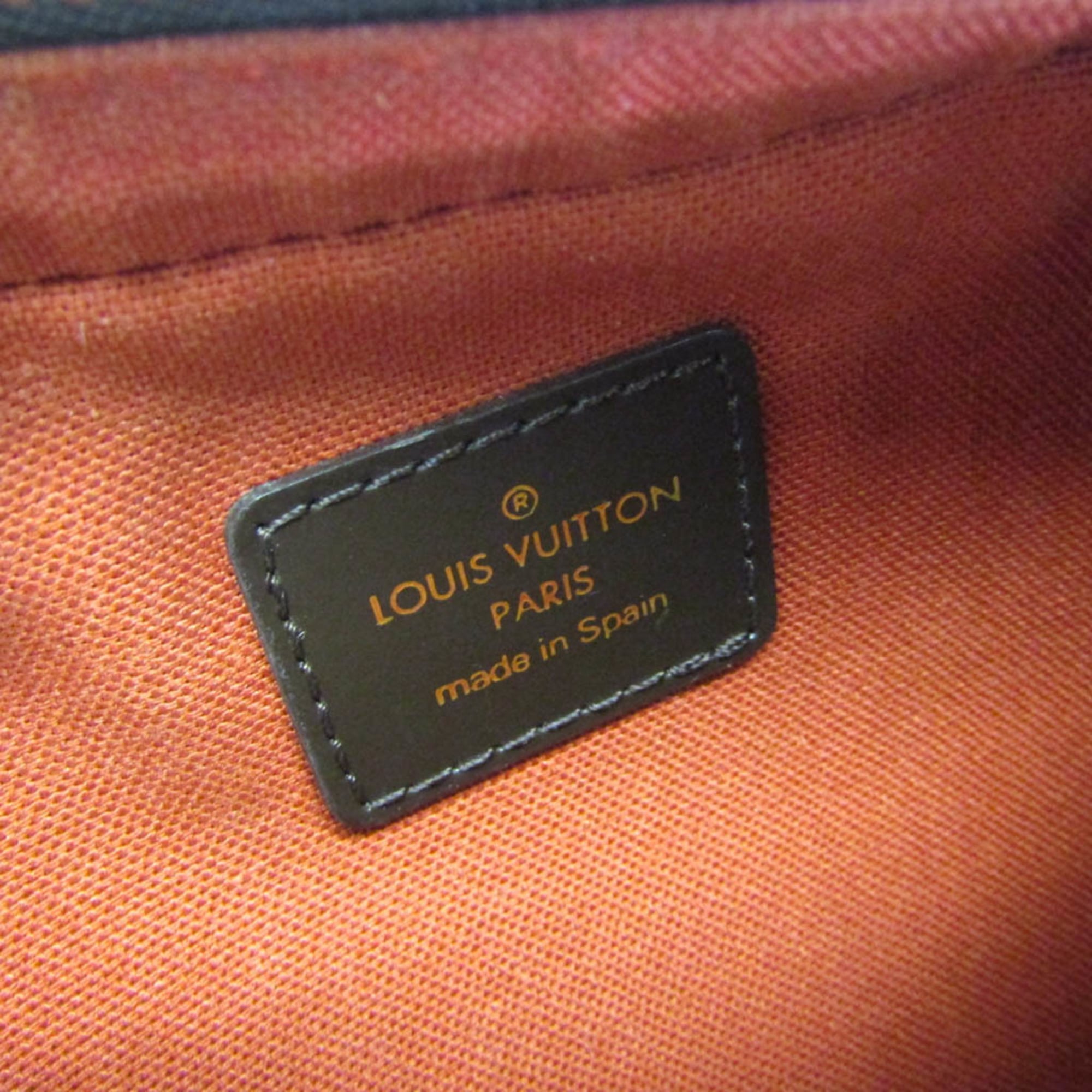 Louis Vuitton Geronimos Waist Bag Damier Brown Canvas Shoulder Bag Bag (Pre-Owned)