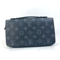 Louis Vuitton Black Monogram Eclipse Canvas Long Wallet (Bi-Fold) (Pre-Owned)