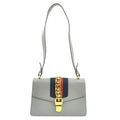 Gucci Gray Leather Shoulder Bag (Pre-Owned)