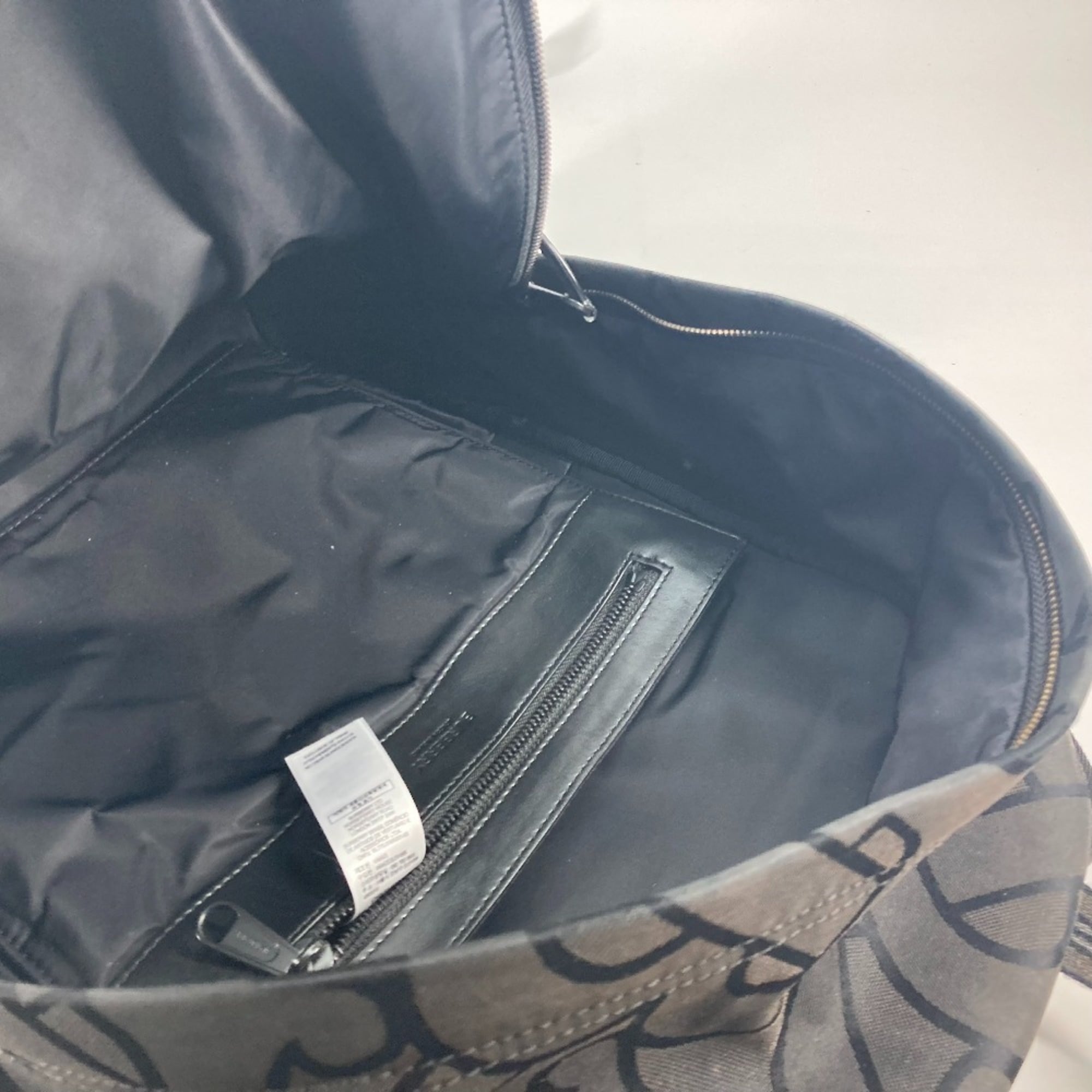 Burberry Black Canvas Leather Backpack (Pre-Owned)