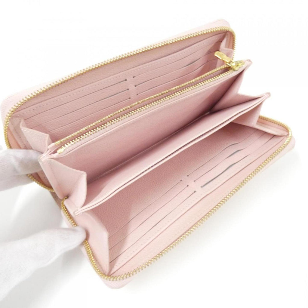 Louis Vuitton Light Pink Leather Long Wallet (Bi-Fold) (Pre-Owned)