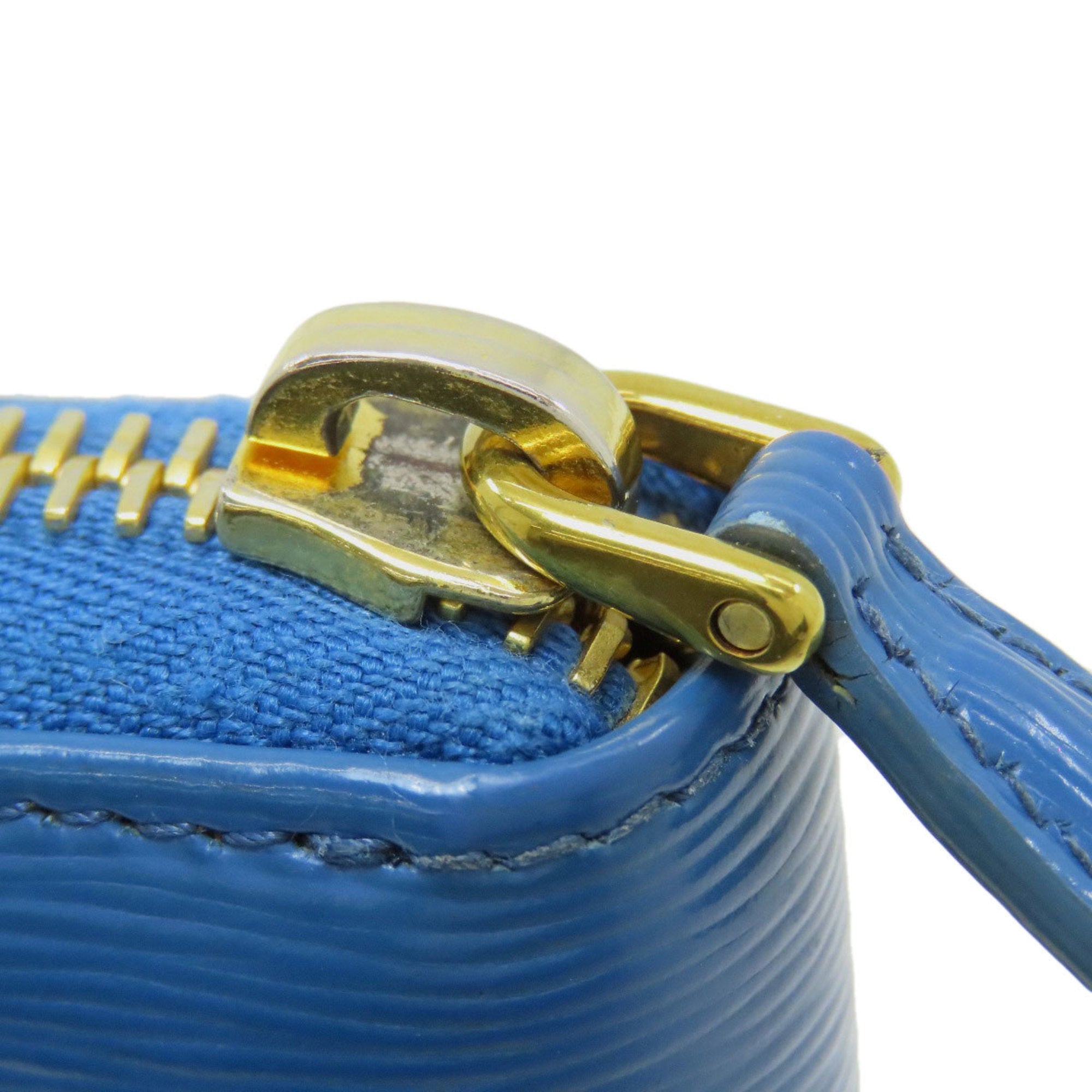 Prada Blue Leather Coin Purse/Coin Case (Pre-Owned)