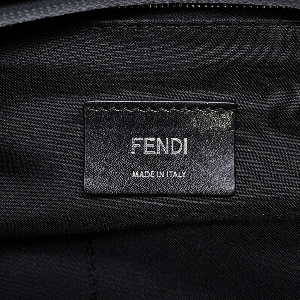 Fendi Khaki Multi-Color Nylon Leather Handbag (Pre-Owned)