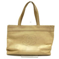 Chanel Beige Leather Tote Bag (Pre-Owned)