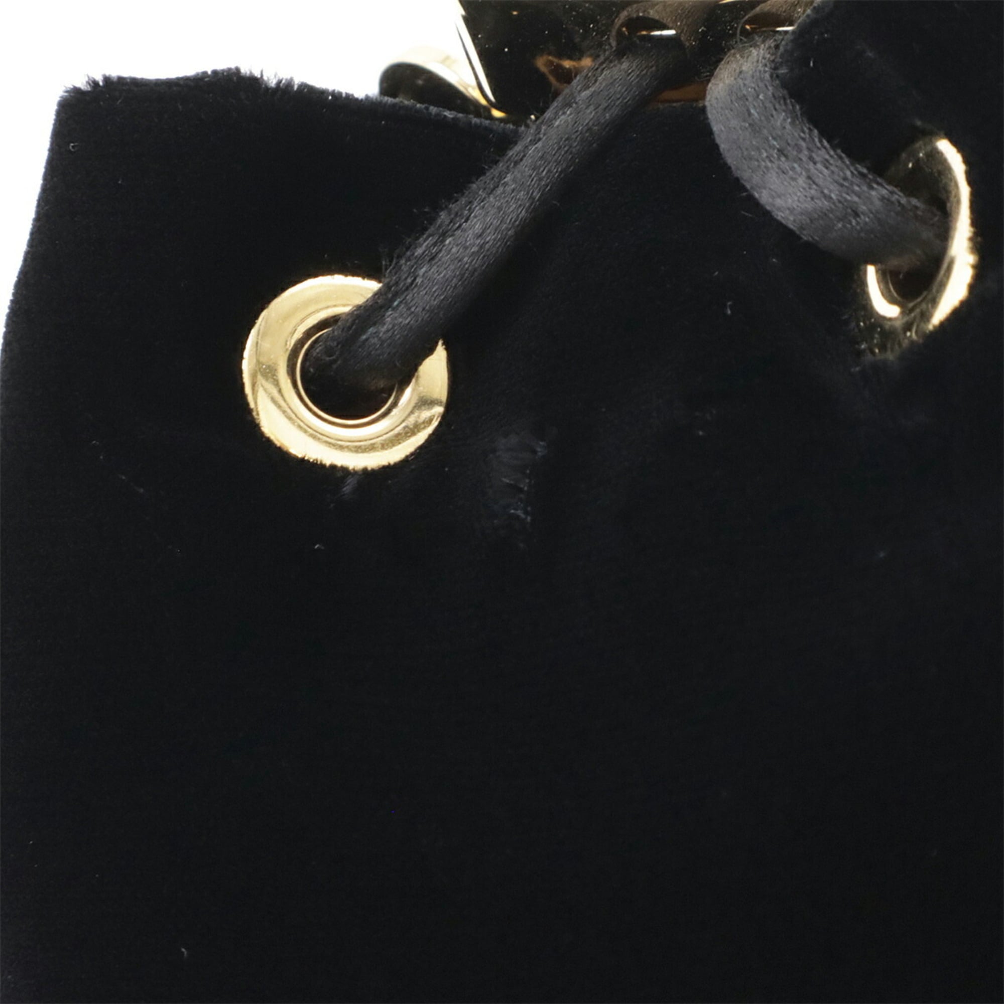 Prada Black Nero Velvet Pouch Shoulder Bag (Pre-Owned)