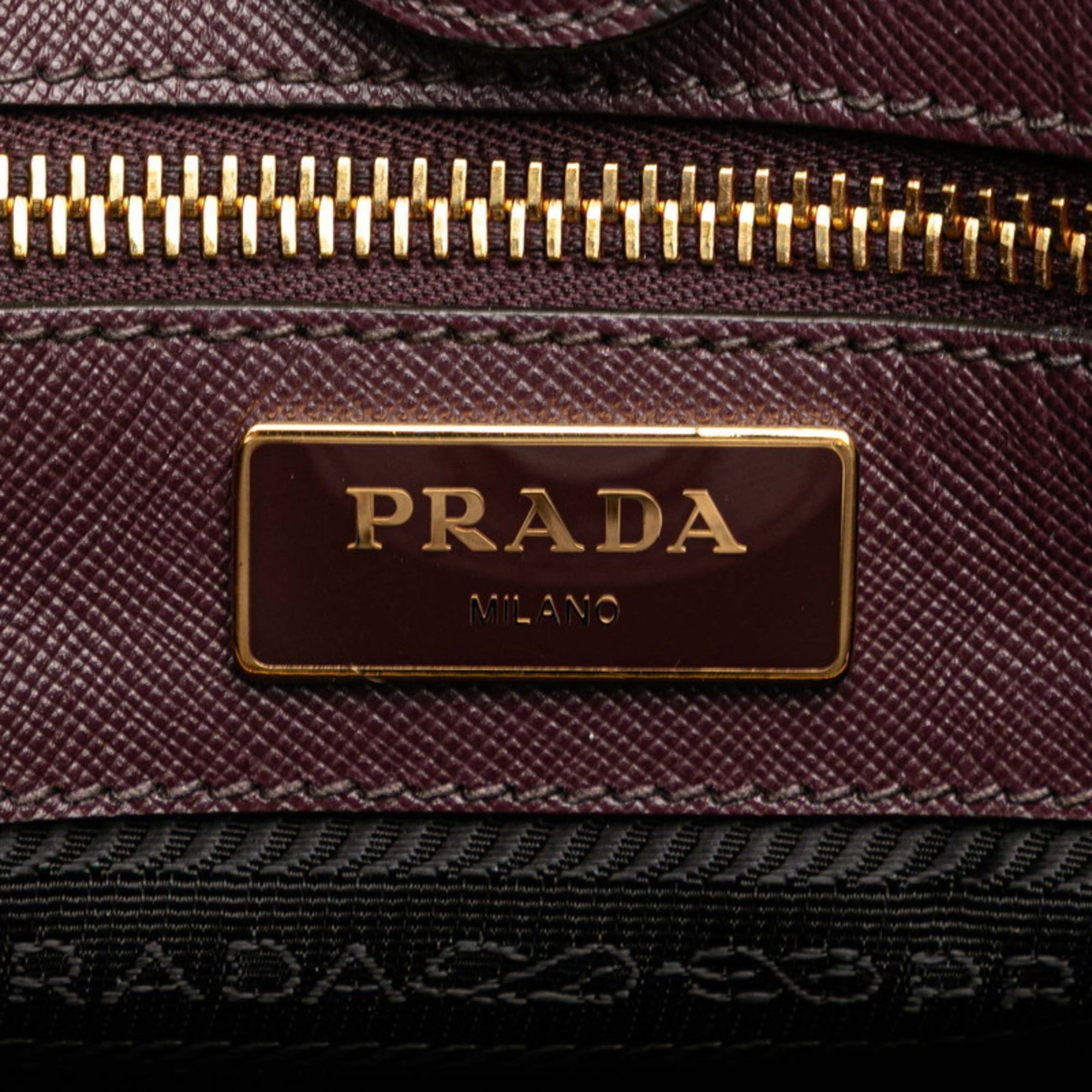 Prada Purple Nylon Leather Handbag Shoulder Bag (Pre-Owned)