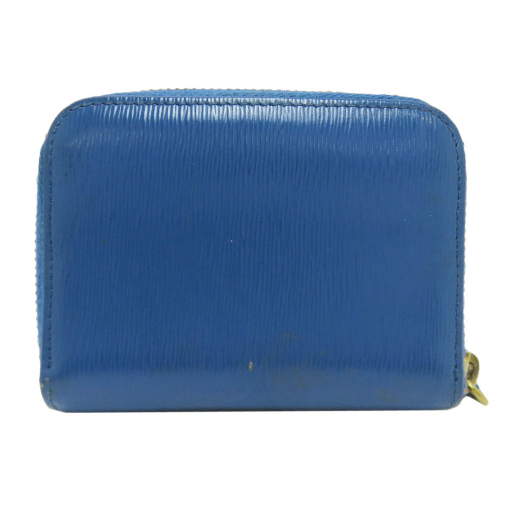 Prada Blue Leather Coin Purse/Coin Case (Pre-Owned)