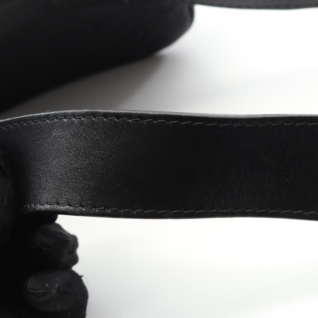 Louis Vuitton Black Noir Leather Fanny Pack Pochette (Pre-Owned)
