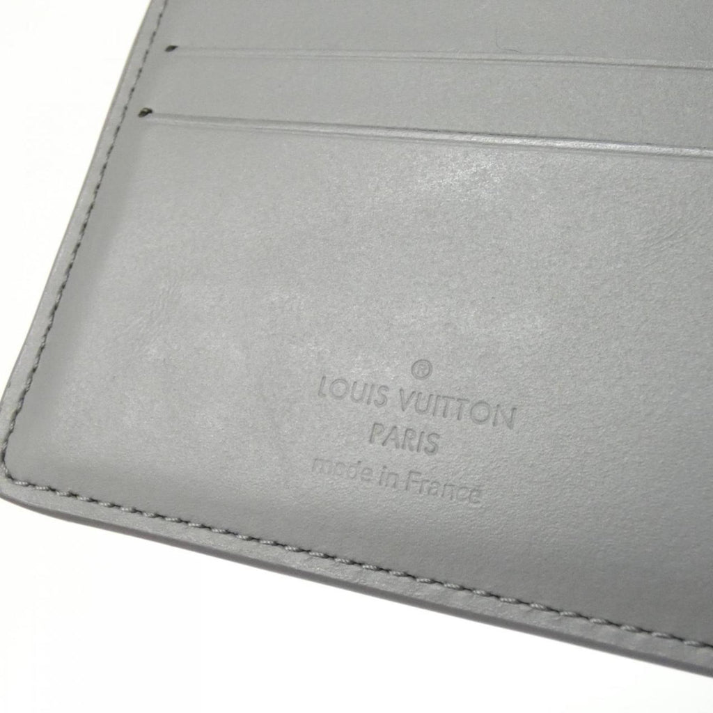 Louis Vuitton Gray Leather Bill Wallet (Bi-Fold) (Pre-Owned)