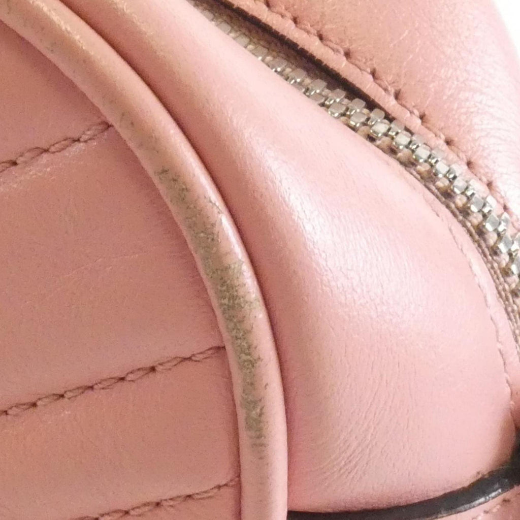 Gucci Pink Leather Shoulder Bag (Pre-Owned)