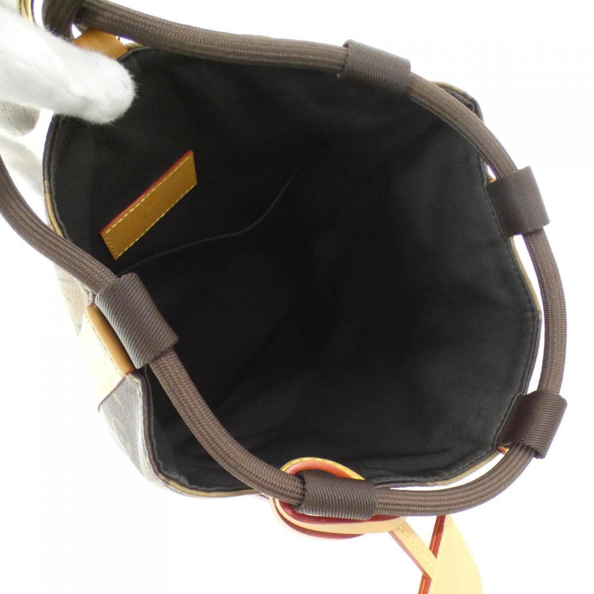 Louis Vuitton Marron Coated Canvas Shoulder Bag (Pre-Owned)