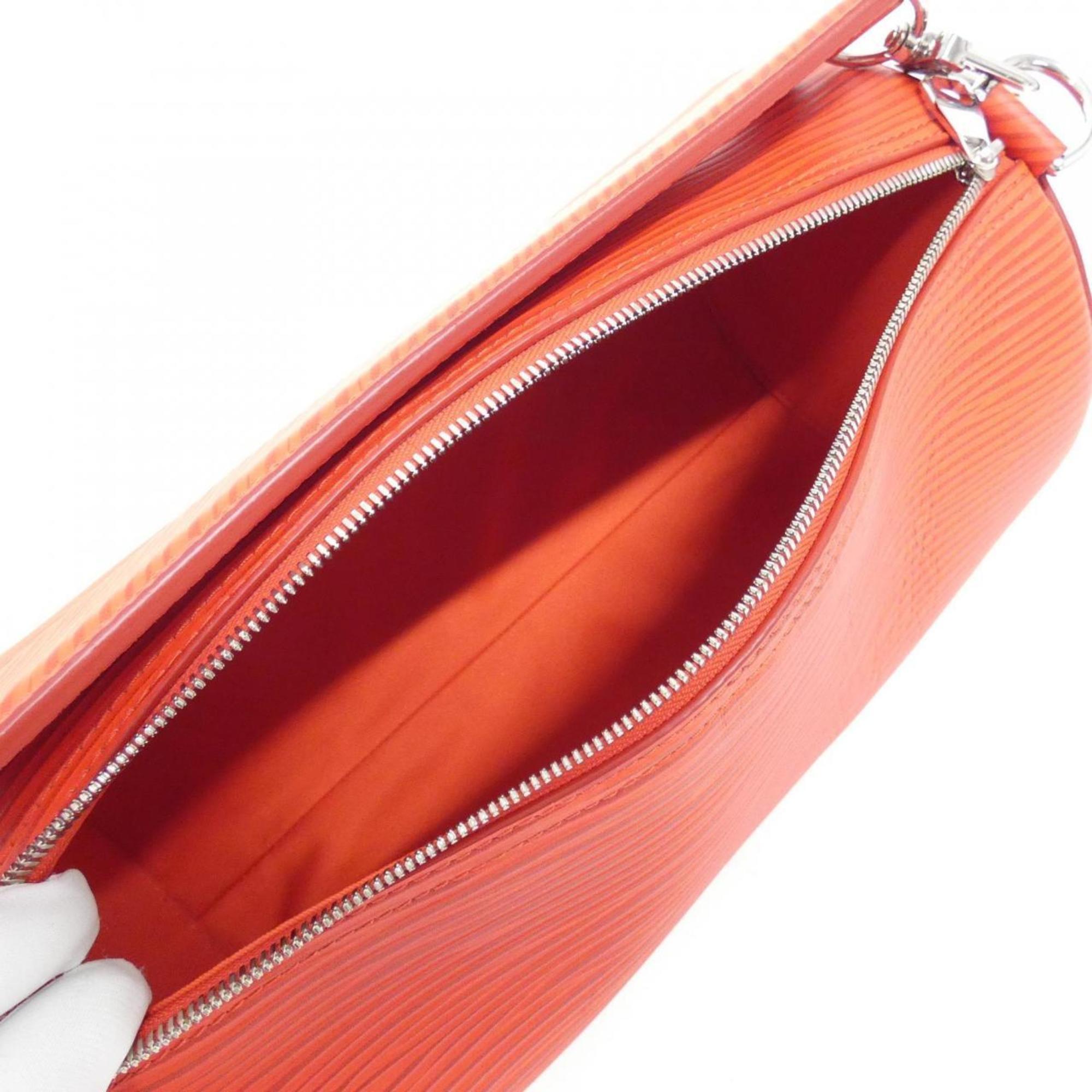 Louis Vuitton Rouge Leather Shoulder Bag (Pre-Owned)
