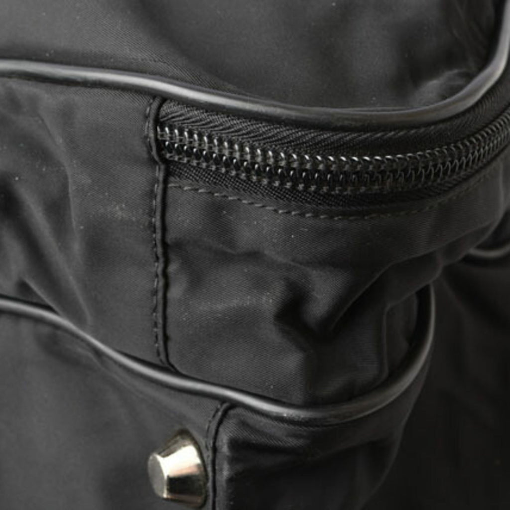 Prada Black Nero Nylon Boston Bag Shoulder Bag (Pre-Owned)