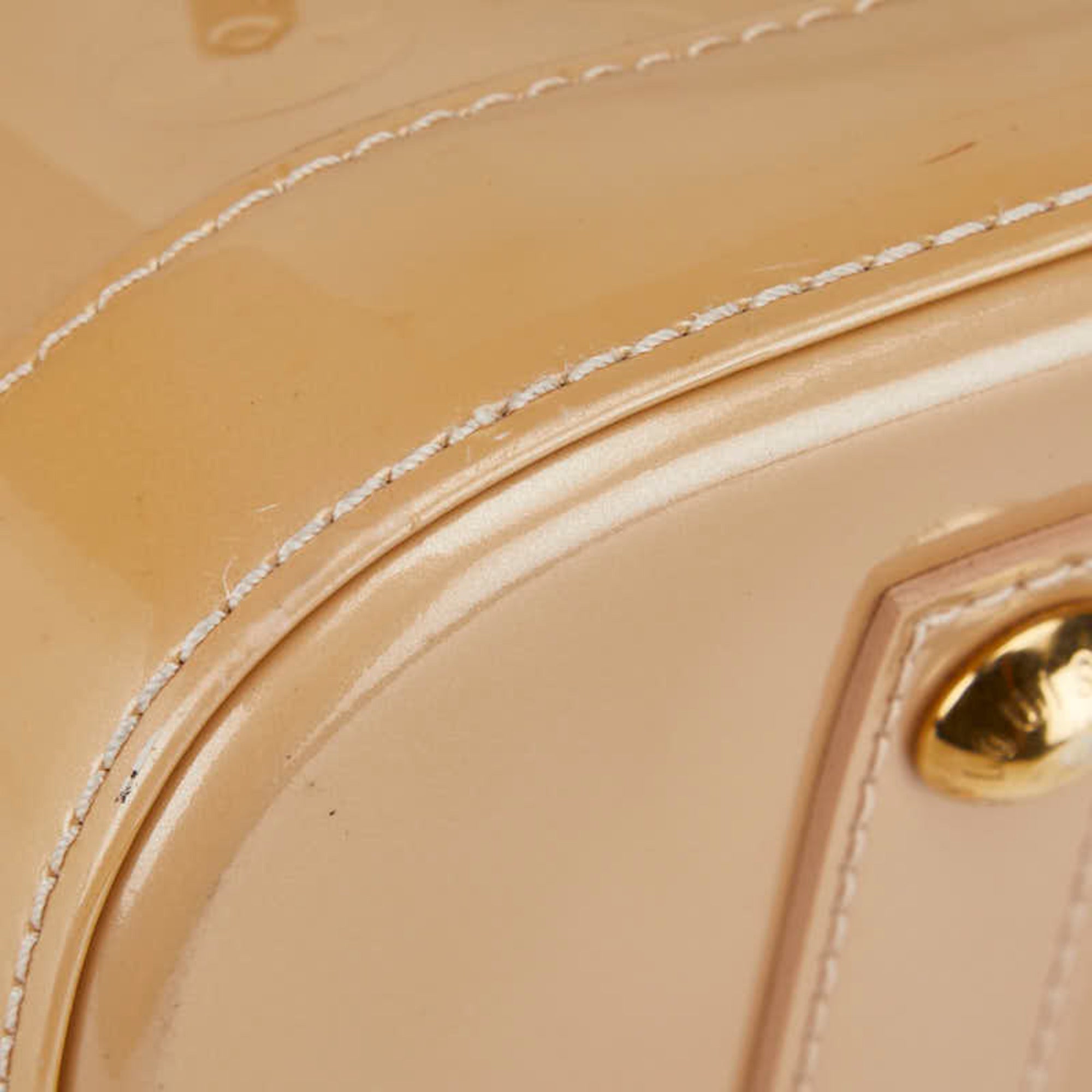 Louis Vuitton Beige Poodle Monogram Vernis Handbag (Pre-Owned)