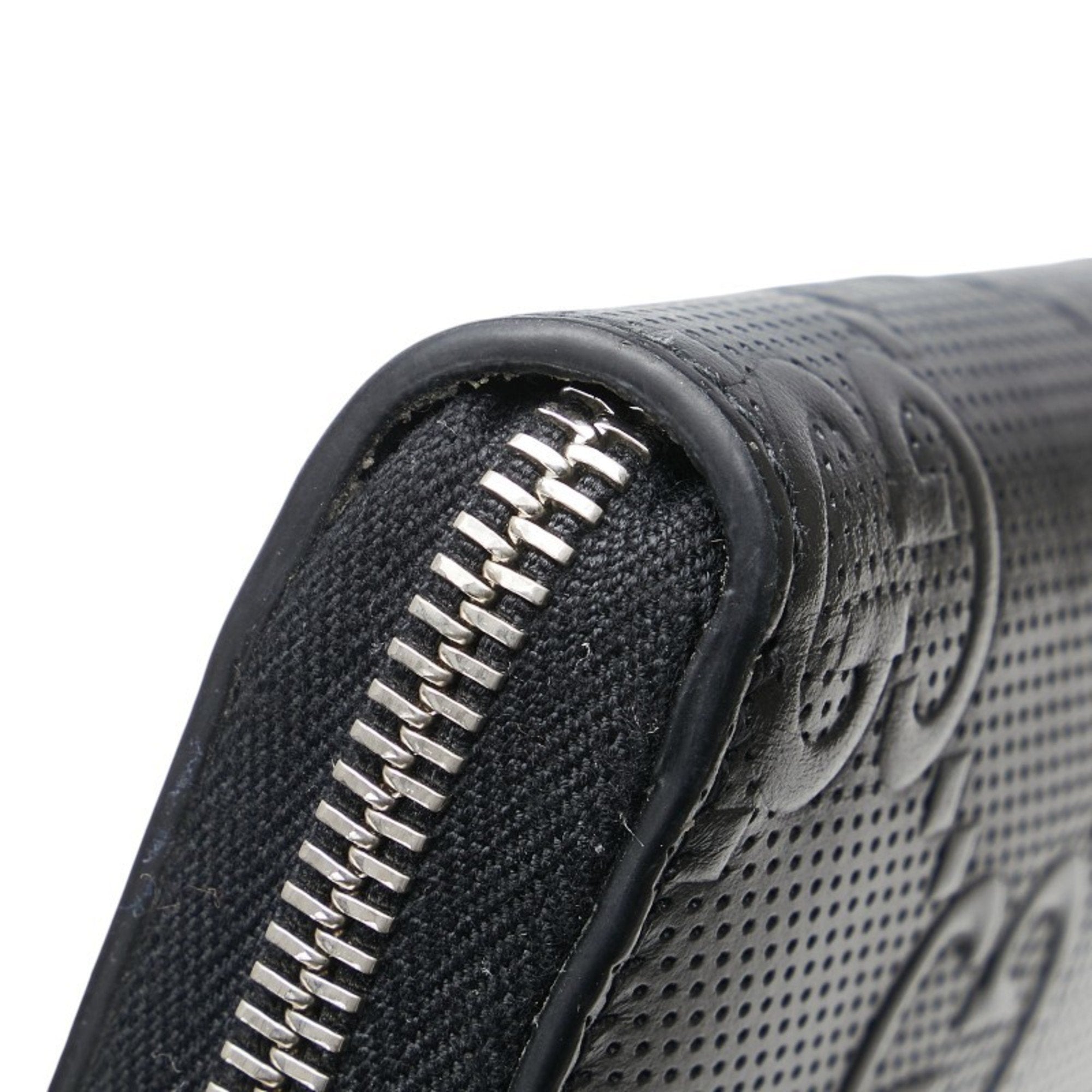 Gucci Black Leather Long Wallet (Bi-Fold) (Pre-Owned)