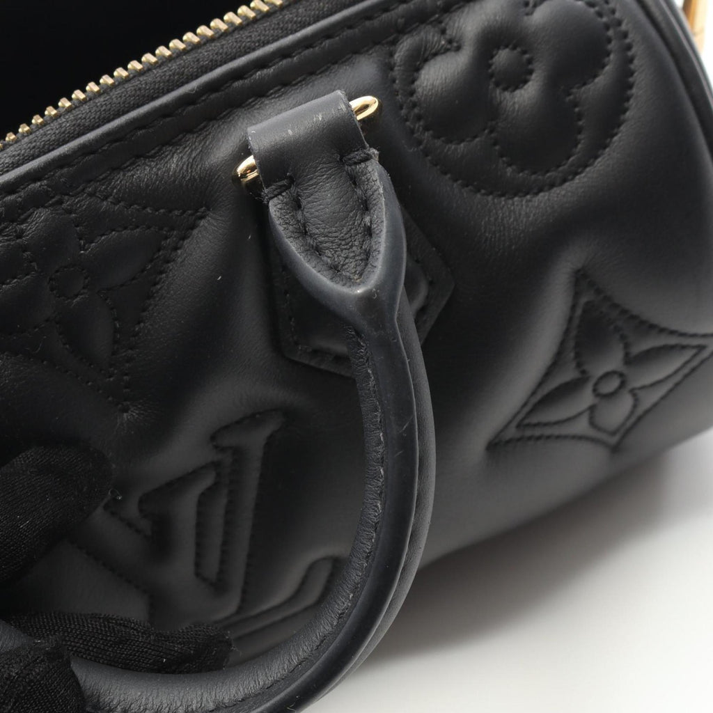 Louis Vuitton Black Noir Leather Handbag (Pre-Owned)