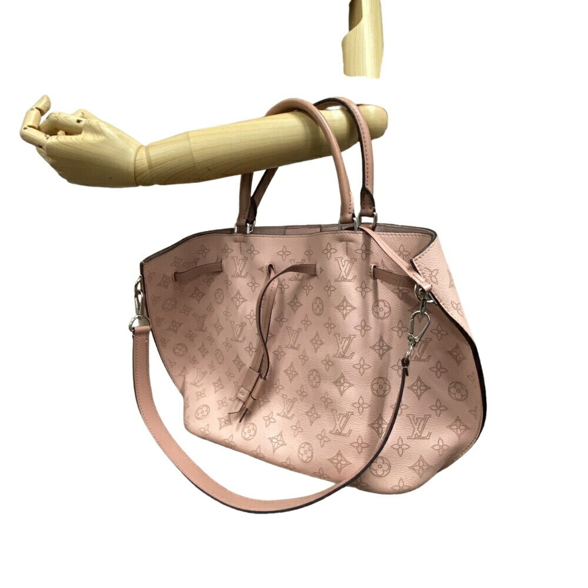 Louis Vuitton Mahina Pink Leather Handbag (Pre-Owned)