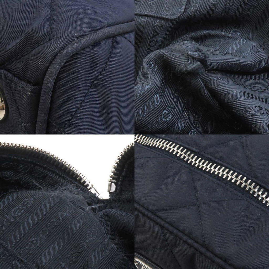 Prada Navy Nylon Shoulder Bag (Pre-Owned)