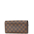 Louis Vuitton Brown Pvc Leather Long Wallet (Tri-Fold) (Pre-Owned)