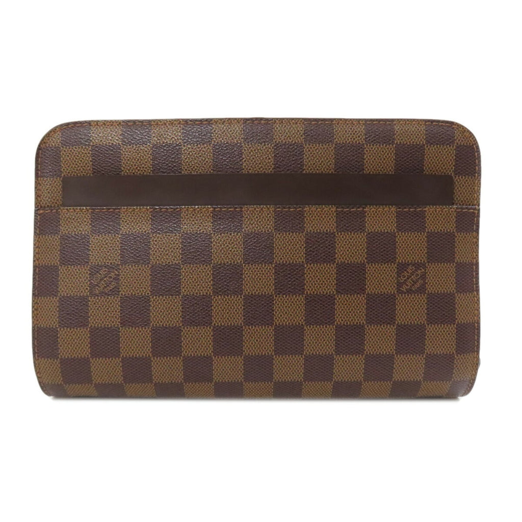 Louis Vuitton Brown Damier Canvas Clutch Bag (Pre-Owned)