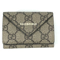 Gucci Beige White Gg Supreme Wallet (Tri-Fold) (Pre-Owned)