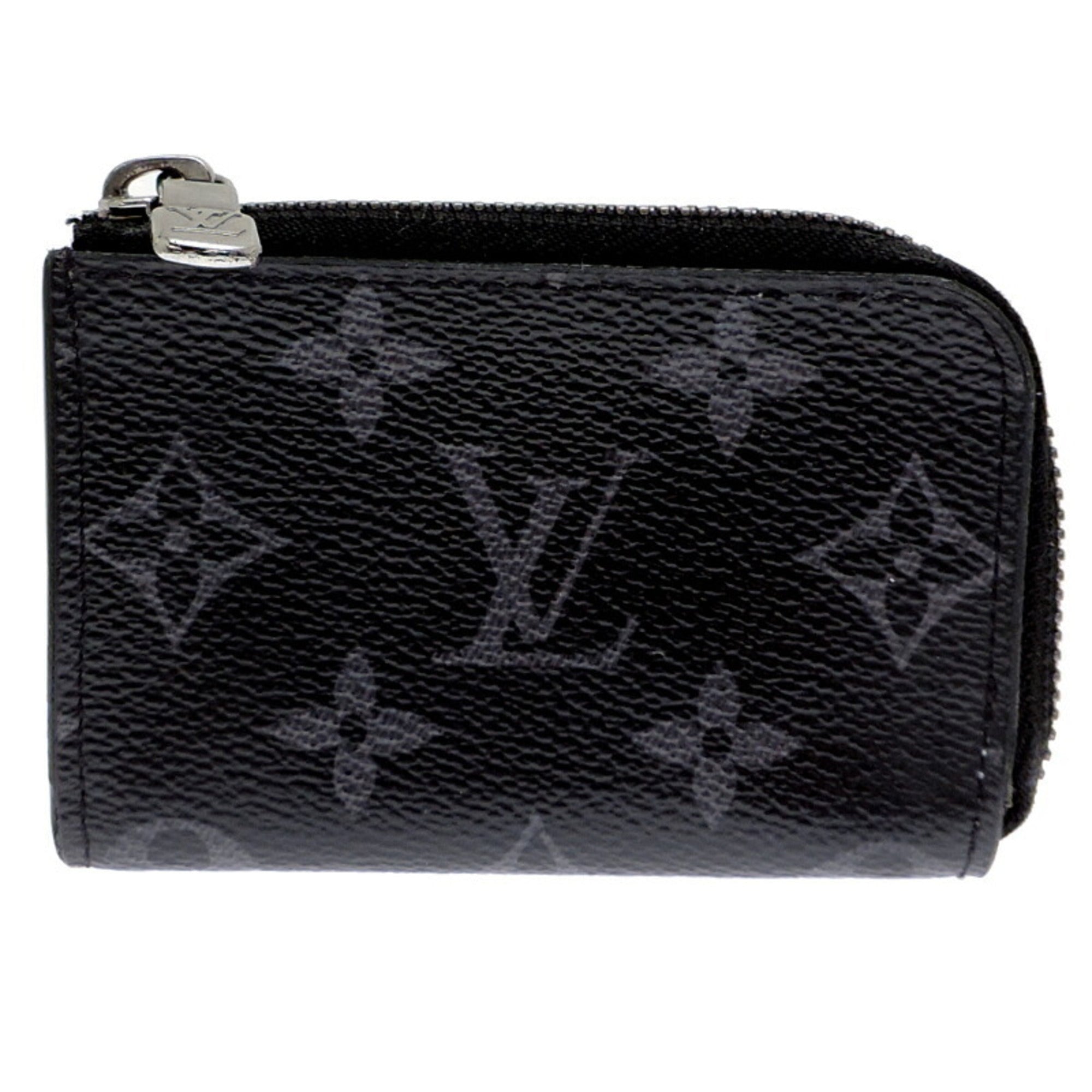 Louis Vuitton Black Monogram Eclipse Coin Purse/Coin Case (Pre-Owned)