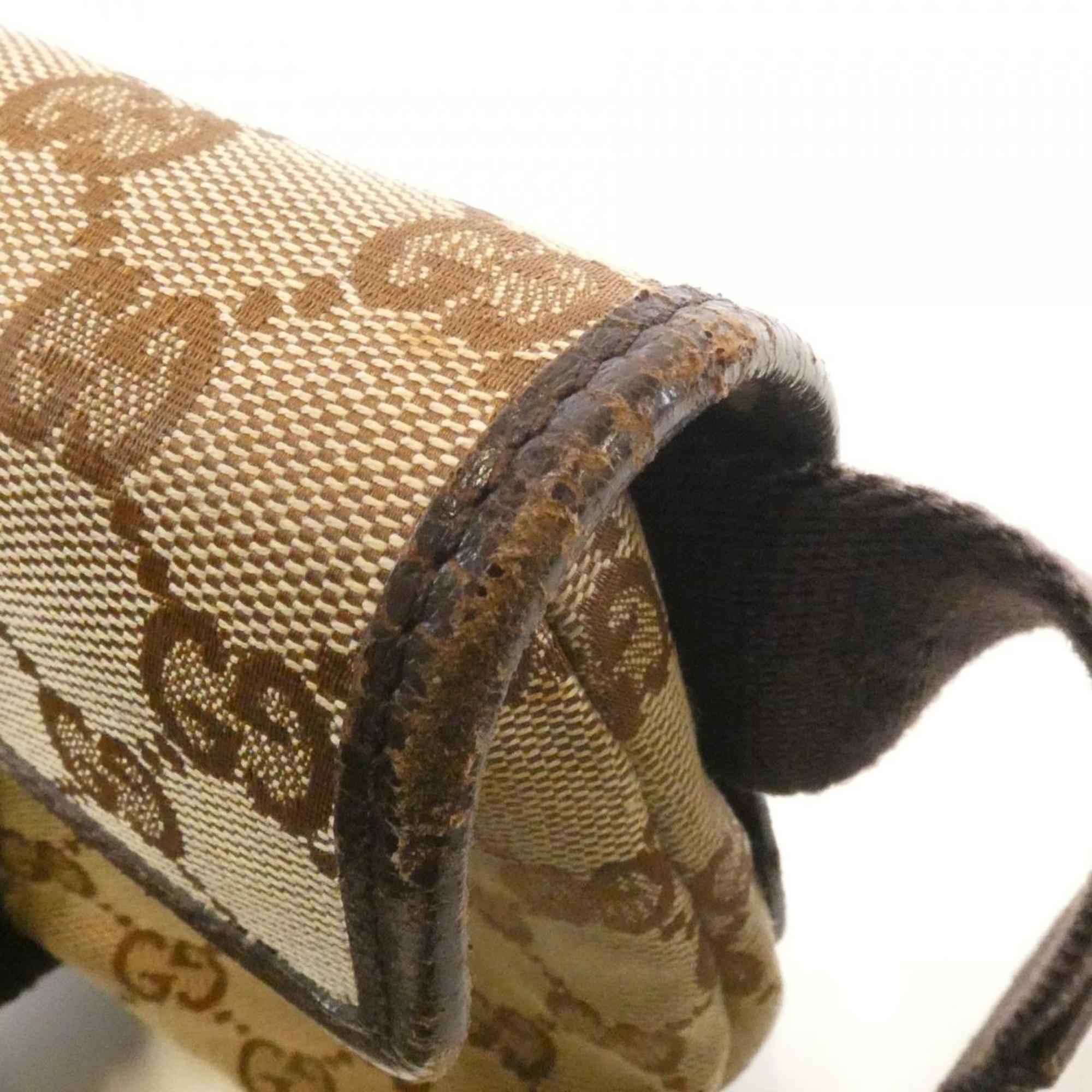 Gucci Beige Brown Gg Canvas Fanny Pack (Pre-Owned)