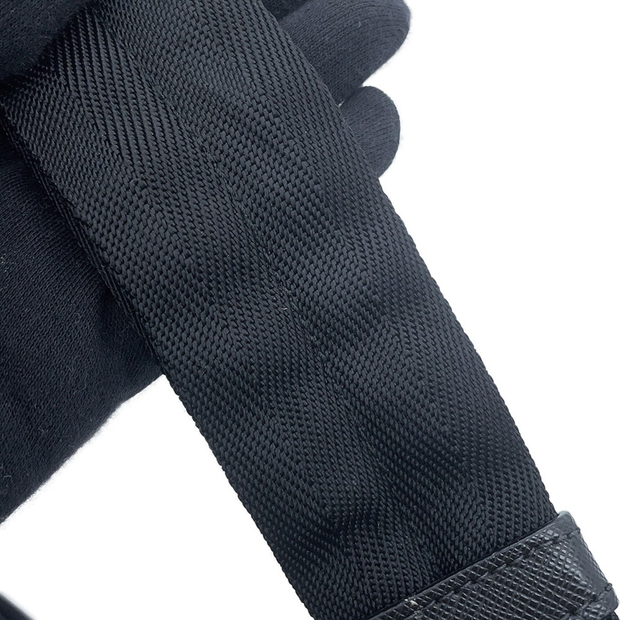Prada Saffiano Black Nylon Sling Bag (Pre-Owned)