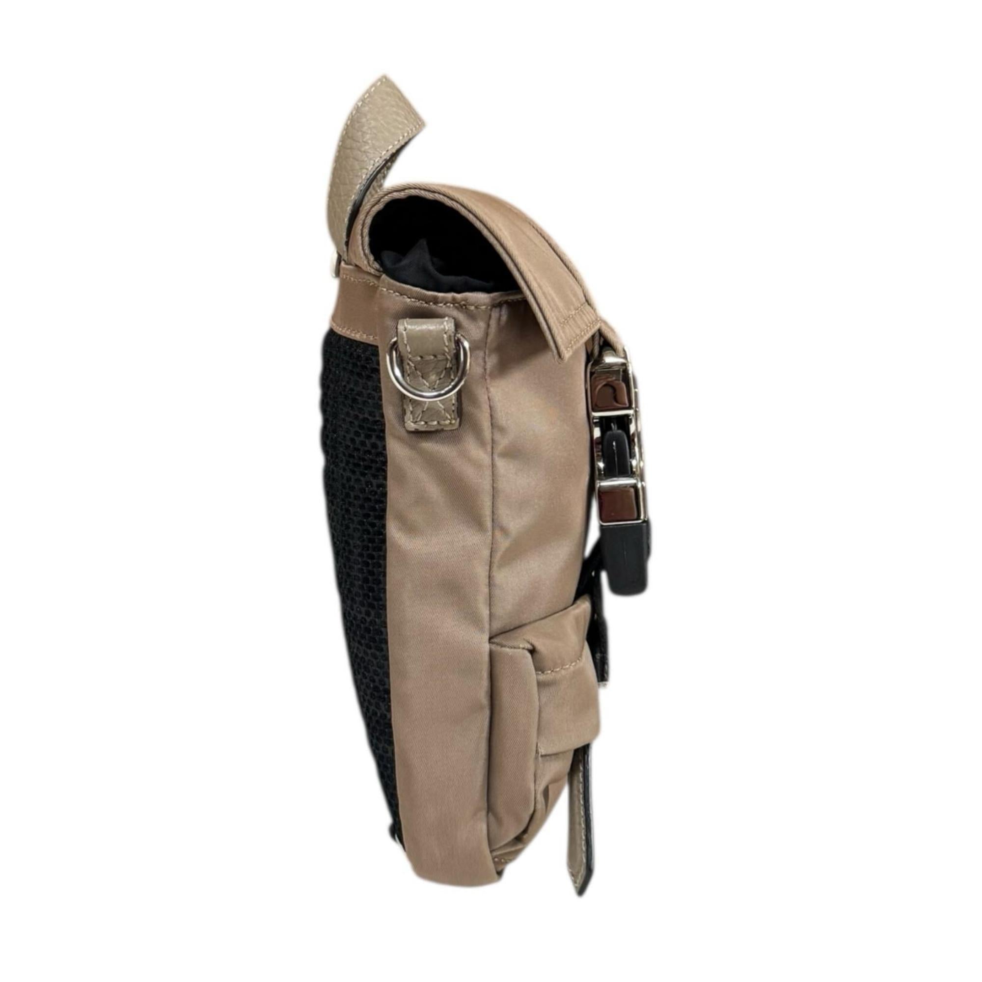 Fendi Brown Nylon Shoulder Bag (Pre-Owned)