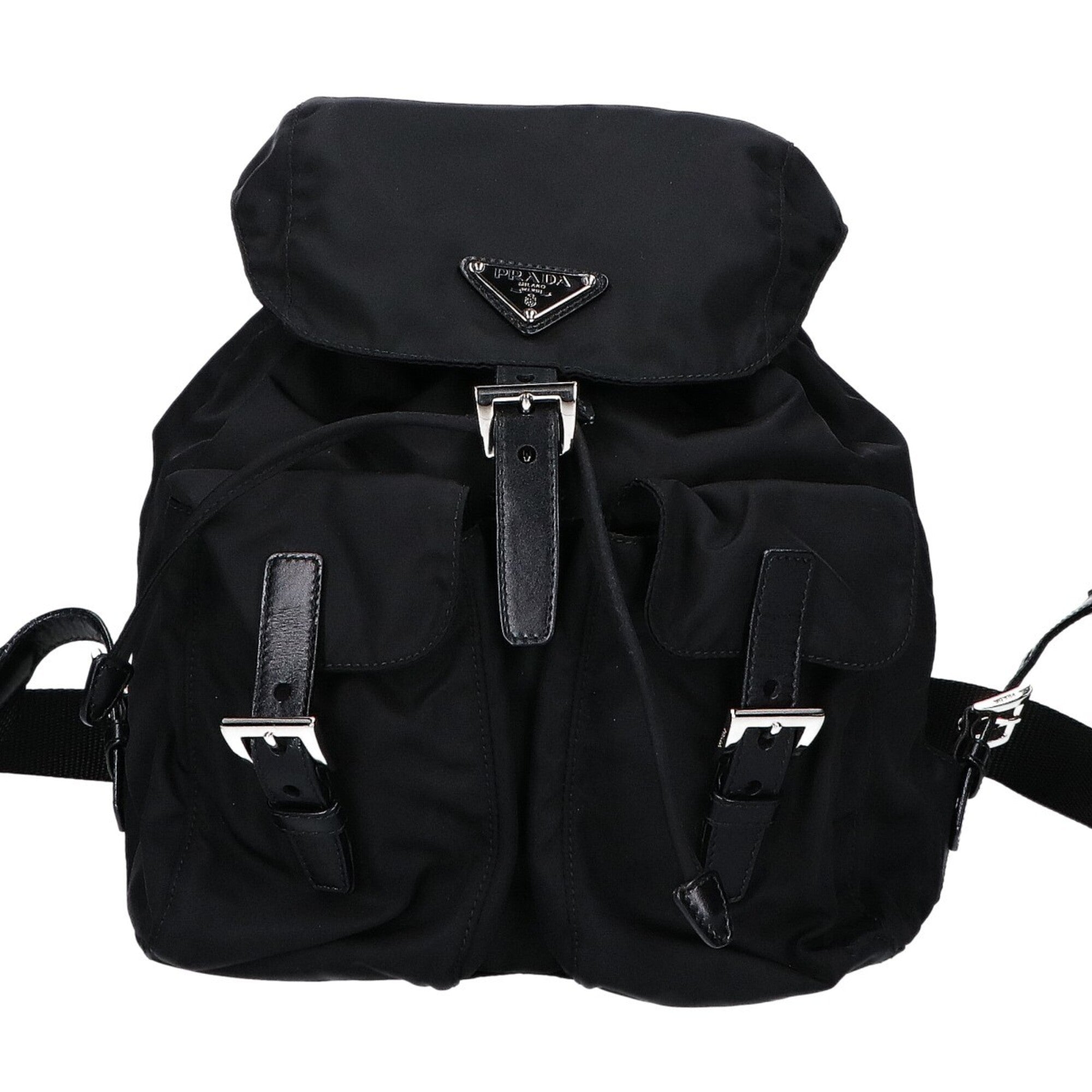 Prada Black Nylon Backpack (Pre-Owned)