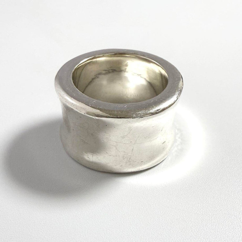 Chanel Silver Silver 925 Band Ring (Pre-Owned)