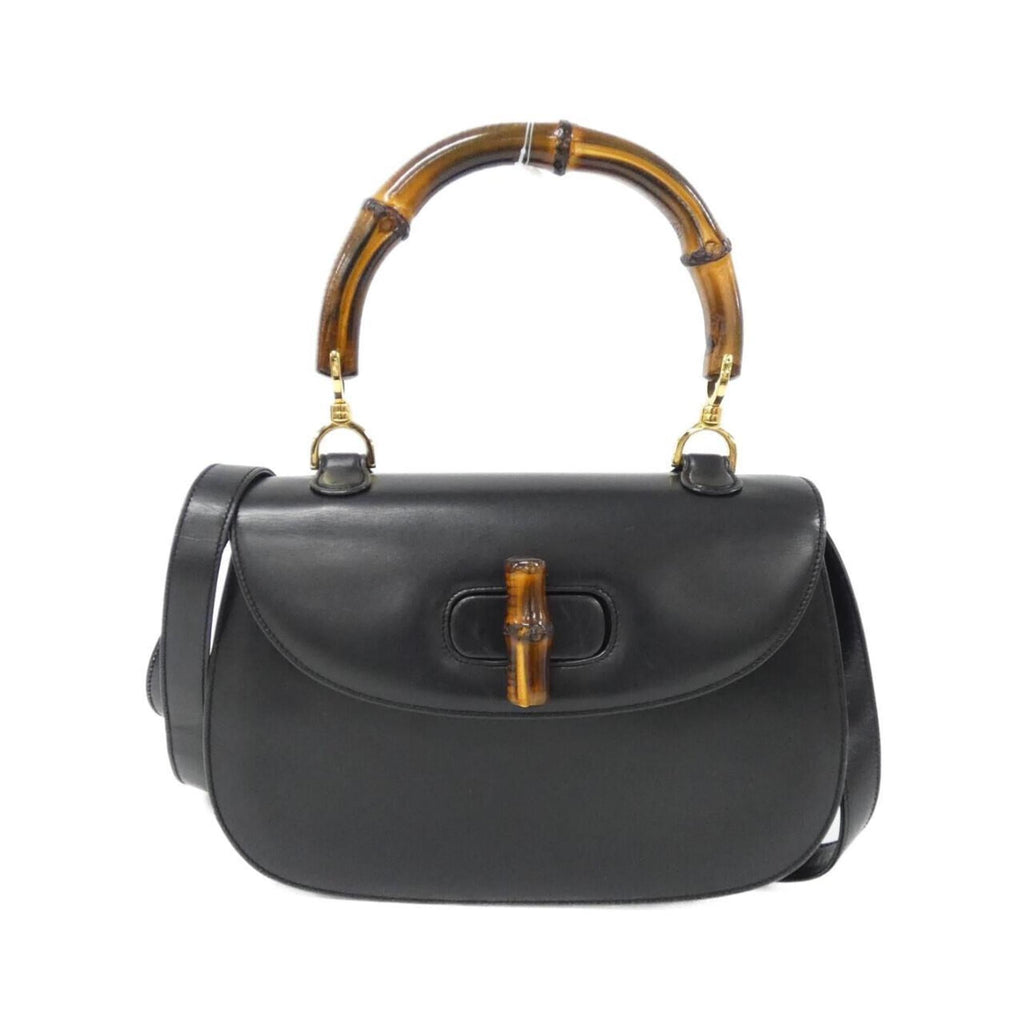 Gucci Black Leather Handbag (Pre-Owned)