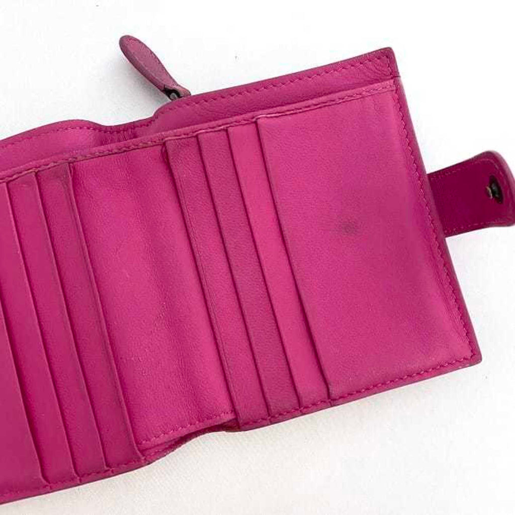 Bottega Veneta Pink Leather Wallet (Bi-Fold) (Pre-Owned)