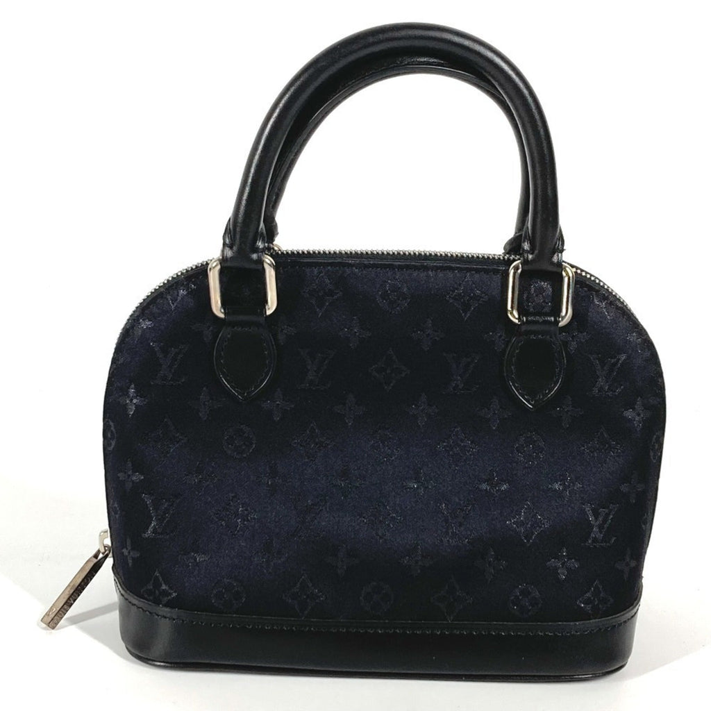 Louis Vuitton Black Noir Satin Leather Handbag (Pre-Owned)