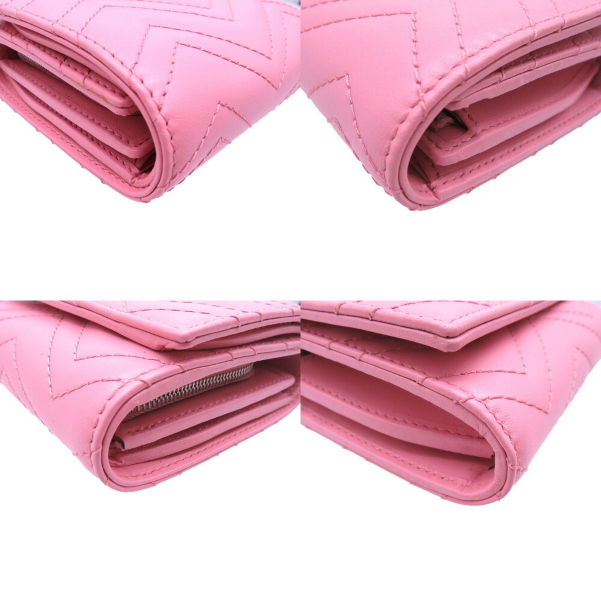 Gucci Pink Leather Wallet (Bi-Fold) (Pre-Owned)