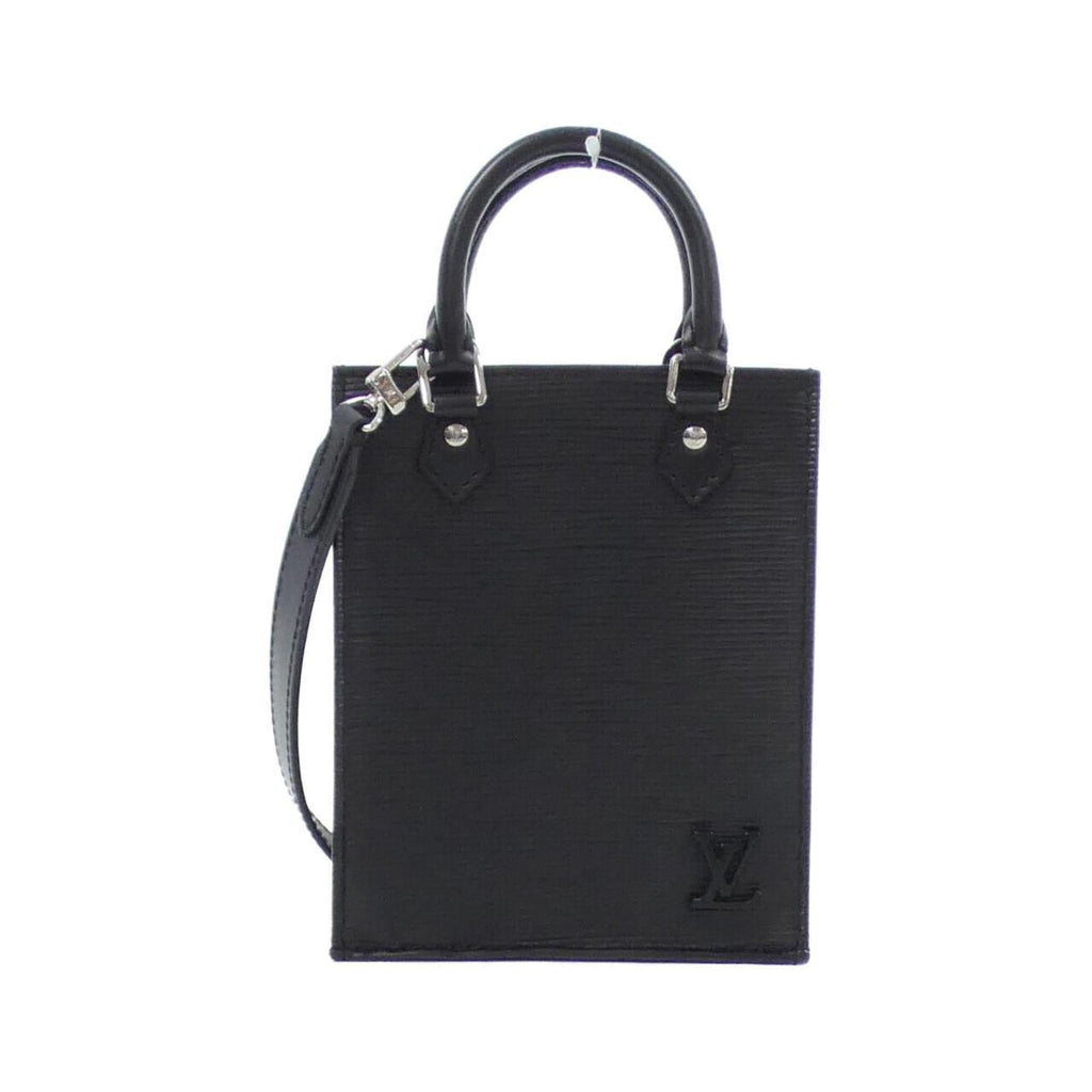 Louis Vuitton Black Leather Handbag (Pre-Owned)